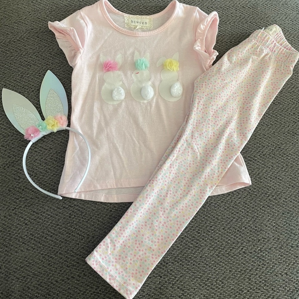 Girl’s Easter Pajamas & Headband